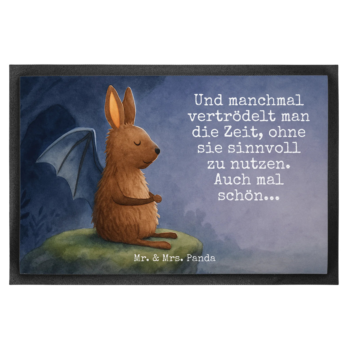 Fußmatte Fledermaus Sitzen Design Schmutzmatte, Bodenvorleger, matte haustür, Eingangsteppich, fußmatte, bodenmatte, hausmatte, Gummimatte, außenmatte, Abtretmatte, Vorleger, Schmutzfangmatte, Eingangsmatte, Gummi-Fußmatte, Haustürmatte, Schmutzfänger, flurmatte, Türvorleger, teppichmatte, Outdoor-Matte, Sauberlaufmatte, Fußabstreifer, abstreifer, Schmutzfangteppich, Fussmatte, Schuhabstreifer, Abtreter, Türmatte, Fußabtreter, Gute Laune, Tiermotive, Tiere, Lustige Sprüche, Fledermaus, Fledermäuse, Motivation, Entspannen