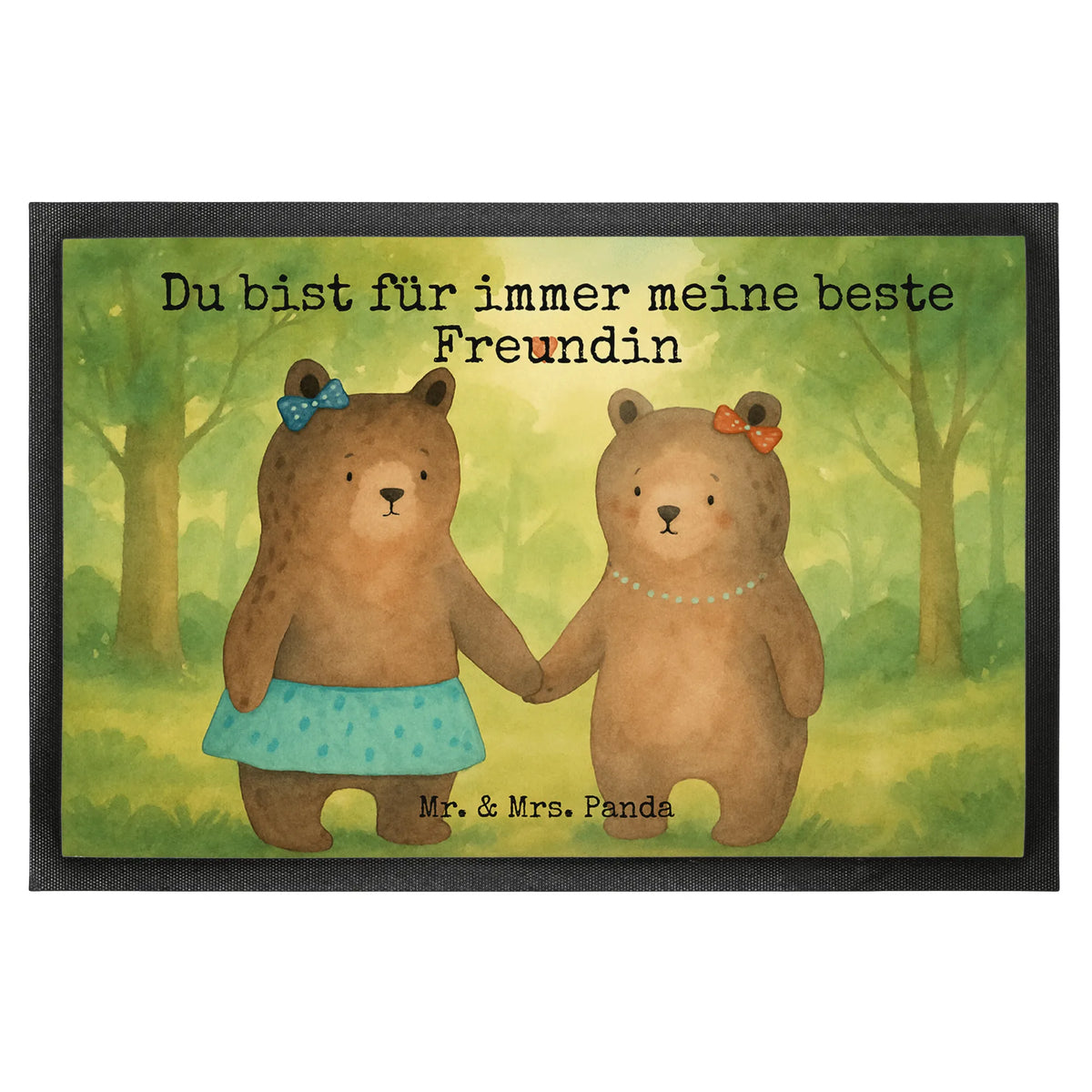 Fußmatte Bär Freundin Design Gummimatte, Schmutzfangmatte, außenmatte, Schmutzmatte, Eingangsteppich, Türvorleger, Abtretmatte, Fußabtreter, Haustürmatte, Fußabstreifer, teppichmatte, Schmutzfangteppich, flurmatte, Gummi-Fußmatte, Vorleger, matte haustür, Türmatte, Schuhabstreifer, bodenmatte, Sauberlaufmatte, abstreifer, Bodenvorleger, hausmatte, Outdoor-Matte, Schmutzfänger, Fussmatte, Abtreter, fußmatte, Eingangsmatte, Teddy, Bär, Teddybär, Bär Freundin Beste Freund Liebe Liebesbeweis Verliebt Kumpel Kumpeliene
