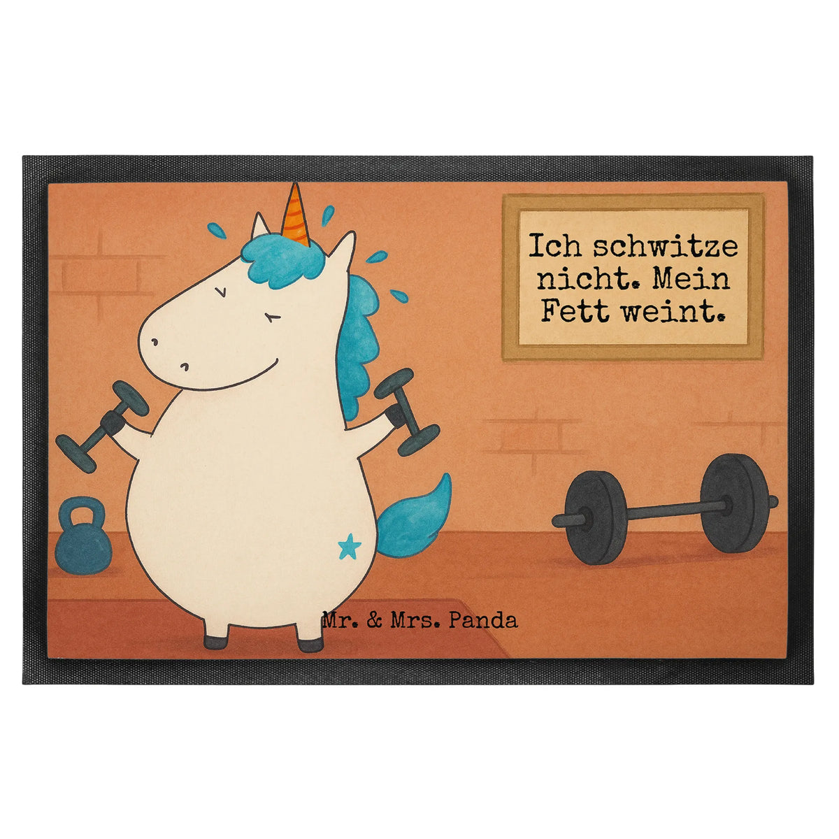 wycieraczka jednorożec Fitness Design jednorożce, Jednorożec, dekoracje jednorożca