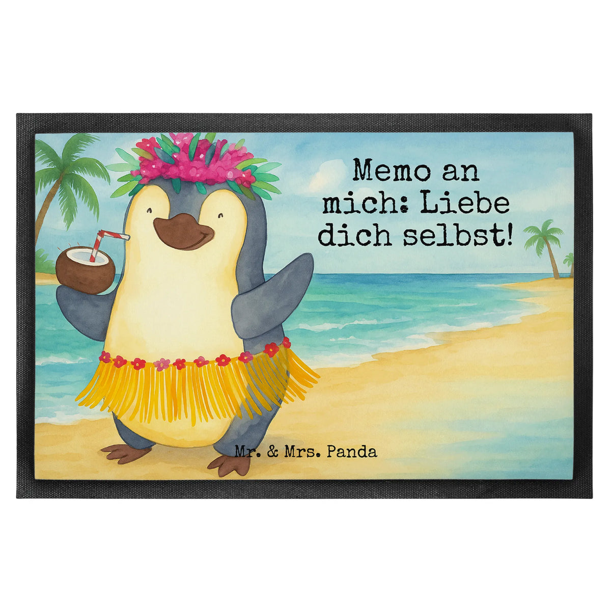 Fußmatte Pinguin Kokosnuss Design flurmatte, Türvorleger, Bodenvorleger, Schmutzfangmatte, Vorleger, Haustürmatte, Abtreter, Eingangsmatte, Schmutzmatte, Türmatte, Abtretmatte, Schuhabstreifer, außenmatte, Schmutzfangteppich, fußmatte, Gummimatte, Outdoor-Matte, Fußabstreifer, bodenmatte, teppichmatte, matte haustür, Gummi-Fußmatte, Sauberlaufmatte, Eingangsteppich, hausmatte, Fußabtreter, abstreifer, Schmutzfänger, Fussmatte, Pinguin, Aloha, Hawaii, Pinguine, Kokosnuss, Urlaub
