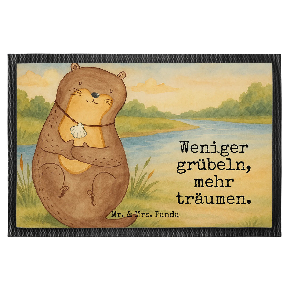Fußmatte Otter Muschel Design matte haustür, fußmatte, Türvorleger, Schmutzmatte, Fußabstreifer, Türmatte, Abtretmatte, Schmutzfangteppich, Gummi-Fußmatte, Sauberlaufmatte, Gummimatte, flurmatte, Outdoor-Matte, abstreifer, Schmutzfänger, Bodenvorleger, Fußabtreter, Abtreter, Fussmatte, außenmatte, hausmatte, teppichmatte, Eingangsteppich, bodenmatte, Schmutzfangmatte, Vorleger, Schuhabstreifer, Haustürmatte, Eingangsmatte, Fischotter, Otter, Seeotter, Otterliebe, Grübeln, Tagträumen, Motivation, Träumen, Büro