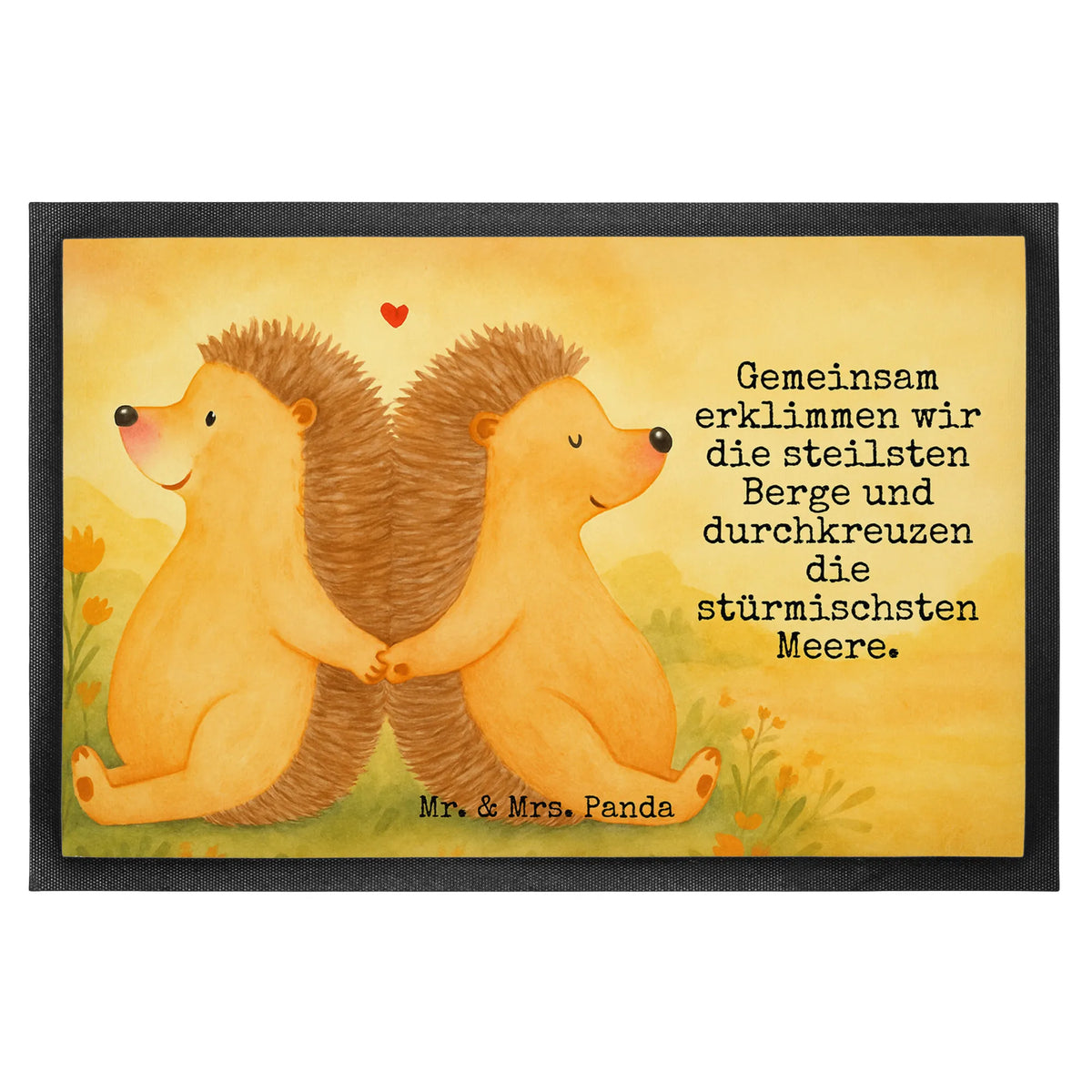 Doormat Hedgehogs holding hands Design anniversary gift, gift for him, gift for her, Love gift, Proposal of marriage, Marriage, Together, Two, Loving, great love, love gift, gift for two, wedding, proof of love, togetherness, love message, hedgehog love, favourite person, anniversary