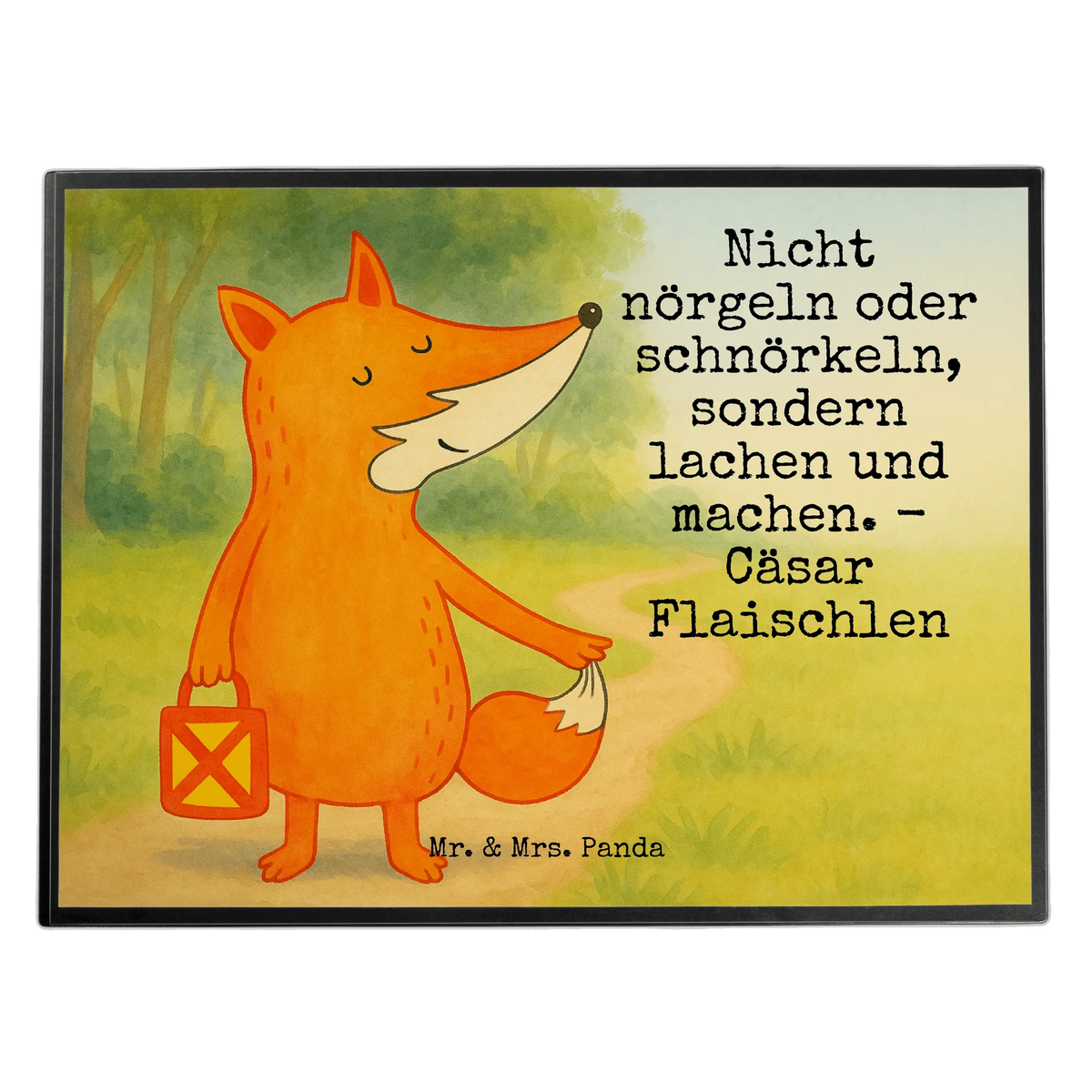 Desk pad Fox Lantern Design animal lover, foxes, forest wildlife, clever as a fox, Lantern, Saint Martin, Caesar Otto Hugo Flaischlen, Lantern parade, Cheer up, Lovesickness Spell, Foxes, Spell comforting