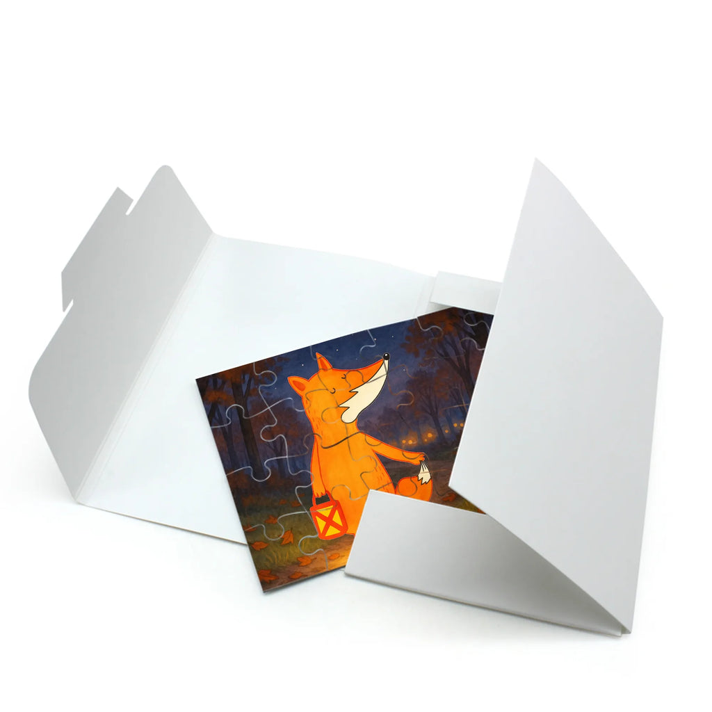 Puzzle Fuchs Laterne Design Puzzle, Fuchs, Spruch Trösten, Laterne, Sankt Martin, Aufmuntern, Liebeskummer Spruch, Cäsar Otto Hugo Flaischlen, Laternenumzug, Füchse