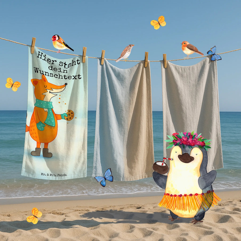 Personalisiertes Badehandtuch Fuchs Keks Design Duschtuch mit Namen, Badetuch mit Namen, Kinder Handtuch mit Namen, Saunatuch mit Namen, Personalisiertes Handtuch, Personalisiertes Badetuch, Strandtuch mit Namen, Fuchs, Füchse, Plätzchen, Weihnachtszeit, Liebe, Winter, Küche Deko, Kekse, Backen Spruch