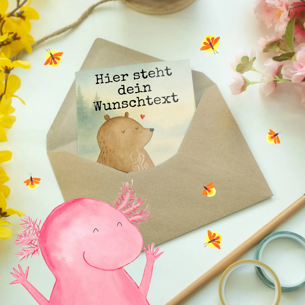 Personalisierte Grußkarte Bär Morgenkaffee Design Personalisierte Karte, Personalisierte Hochzeitskarte, Grußkarte als Geldgeschenk, Personalisierte Einladungskarte, Grußkarte selber drucken, Personalisierte Grußkarte, Personalisierte Glückwunschkarte, Grußkarte mit Namen, Personalisierte Geburtstagskarte, Grußkarte mit persönlichen Nachrichten, Personalisiertere Klappkarte, Grußkarten personalisiert, Grußkarte selbst gestalten, Liebe, Partner, Freund, Freundin, Ehemann, Ehefrau, Heiraten, Verlobung, Heiratsantrag, Liebesgeschenk, Jahrestag, Hocheitstag, Geschenk für Freundin, Hochzeitstag, Liebesbeweis, Valentinstag, für Ehemann, Mitbringsel, Geschenk für Frauen, für Männer, Geschenk für Partner