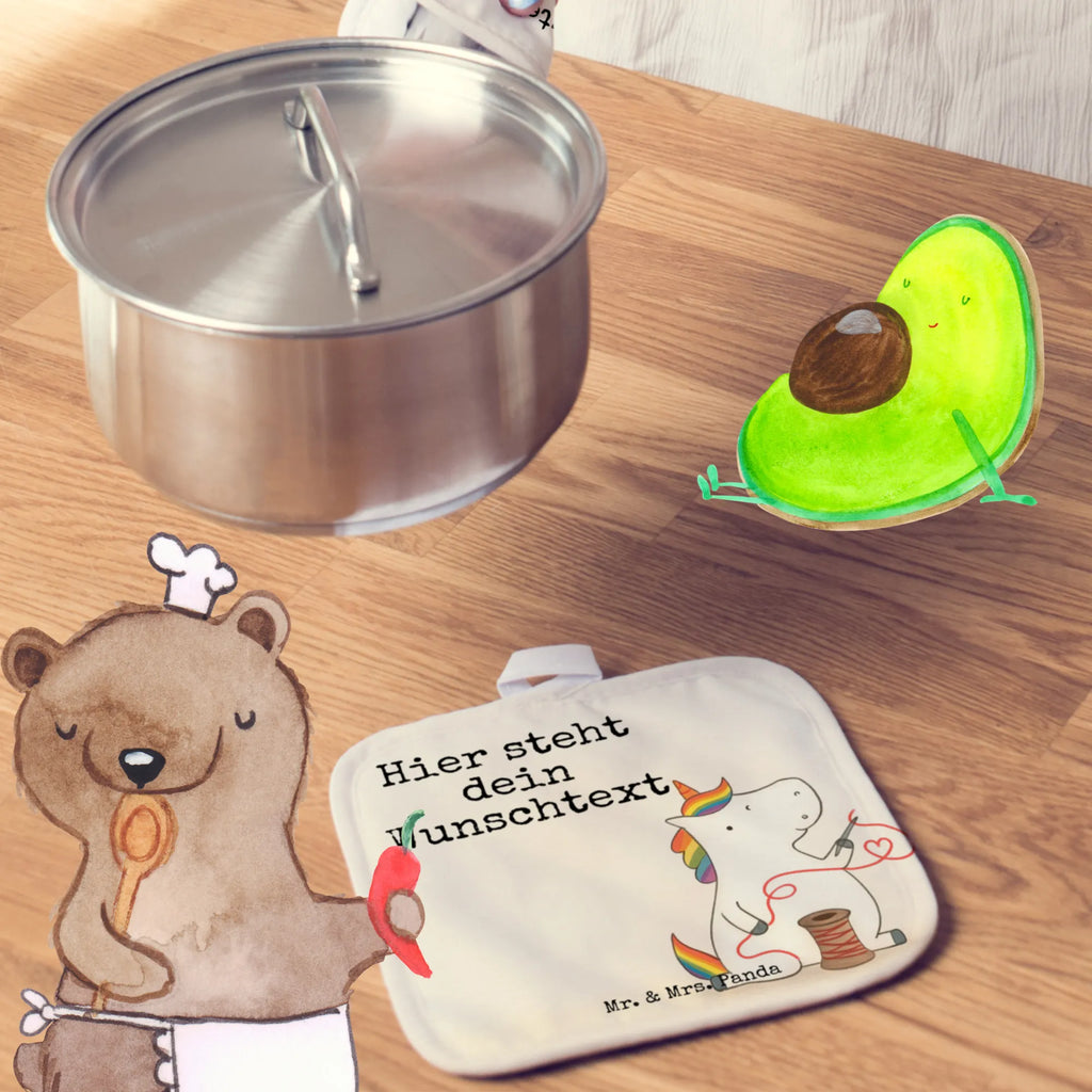 Personalisierte Topflappen Einhorn Näherin Design Personalisierter Ofenhandschuh, Topflappen Set personalisiert, Topflappen personalisiert, Personalisierte Topfuntersetzer, Topflappen mit Namen, Namensaufdruck, Einhorn, Einhörner, Einhorn Deko, Unicorn, Näherin, Freundin, basteln, nähen, Mädchen, Nähzimmer, Häkeln, Stricken