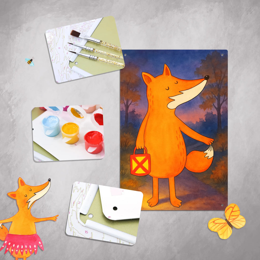 Malen nach Zahlen Metallschild Fuchs Laterne Design Kreativität, Malen nach Zahlen, Kunstwerk, DIY, Baseln, Bastelidee, Malen, Ausmalbild, Künstler, Fuchs, Spruch trösten, Füchse, Sankt Martin, Aufmuntern, Cäsar Otto Hugo Flaischlen, Laterne, Laternenumzug, Liebeskummer Spruch