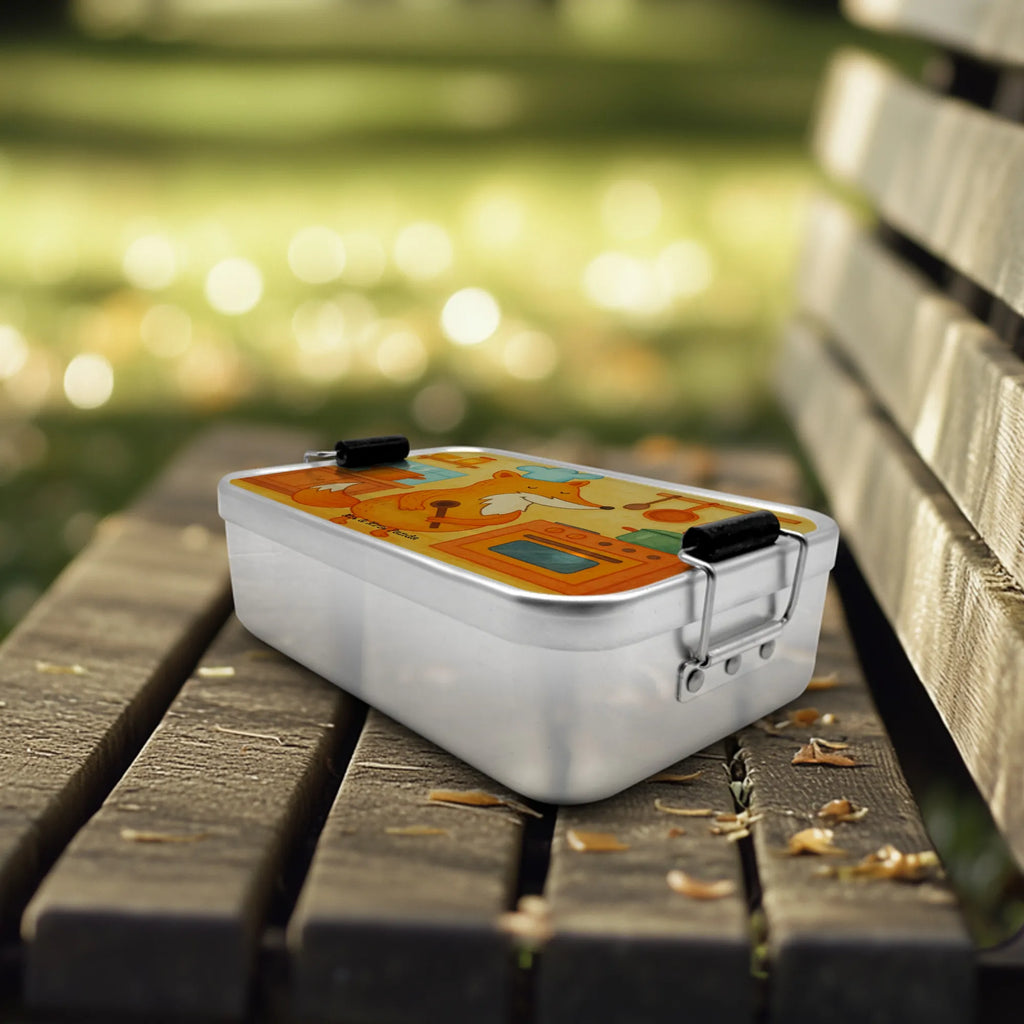 Metall Brotdose Fuchs Koch Design Brotbox, Brotdose, Fuchs, Koch Geschenk, Küche Spruch, Küche Deko, Spruch lustig, Köche, Party Spruch, witzig, Bäcker, Füchse