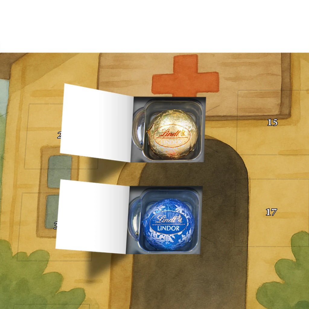 Chocolate advent calendar bear Physician Design teddy bear, cuddly toy, Doctor