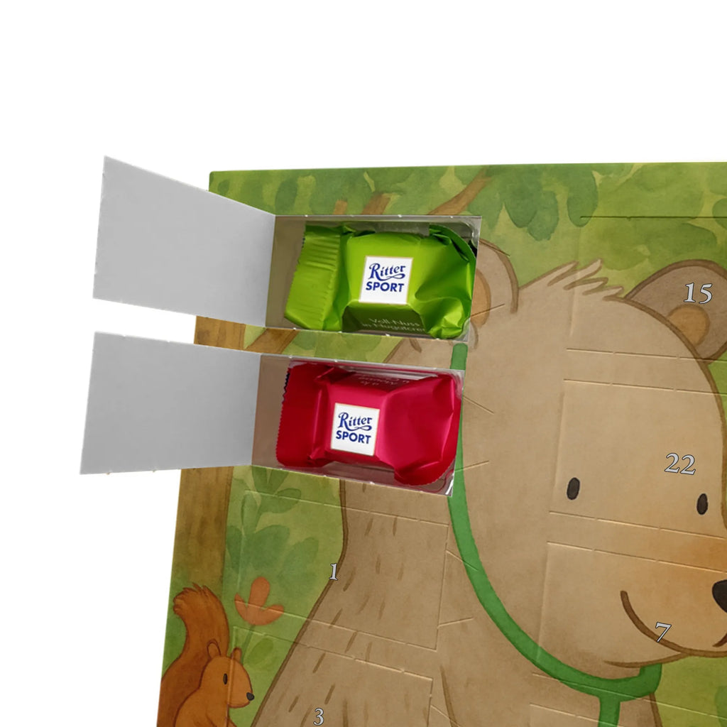 Chocolate advent calendar bear Physician Design teddy bear, cuddly toy, Doctor