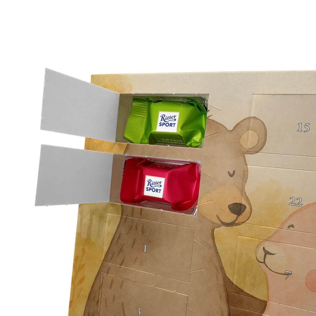Chocolate advent calendar bear and rabbit Embrace Design Loving, Two, Together, Marriage, Proposal of marriage, Love gift, gift for her, gift for him, anniversary gift, friends, best friend, rabbit