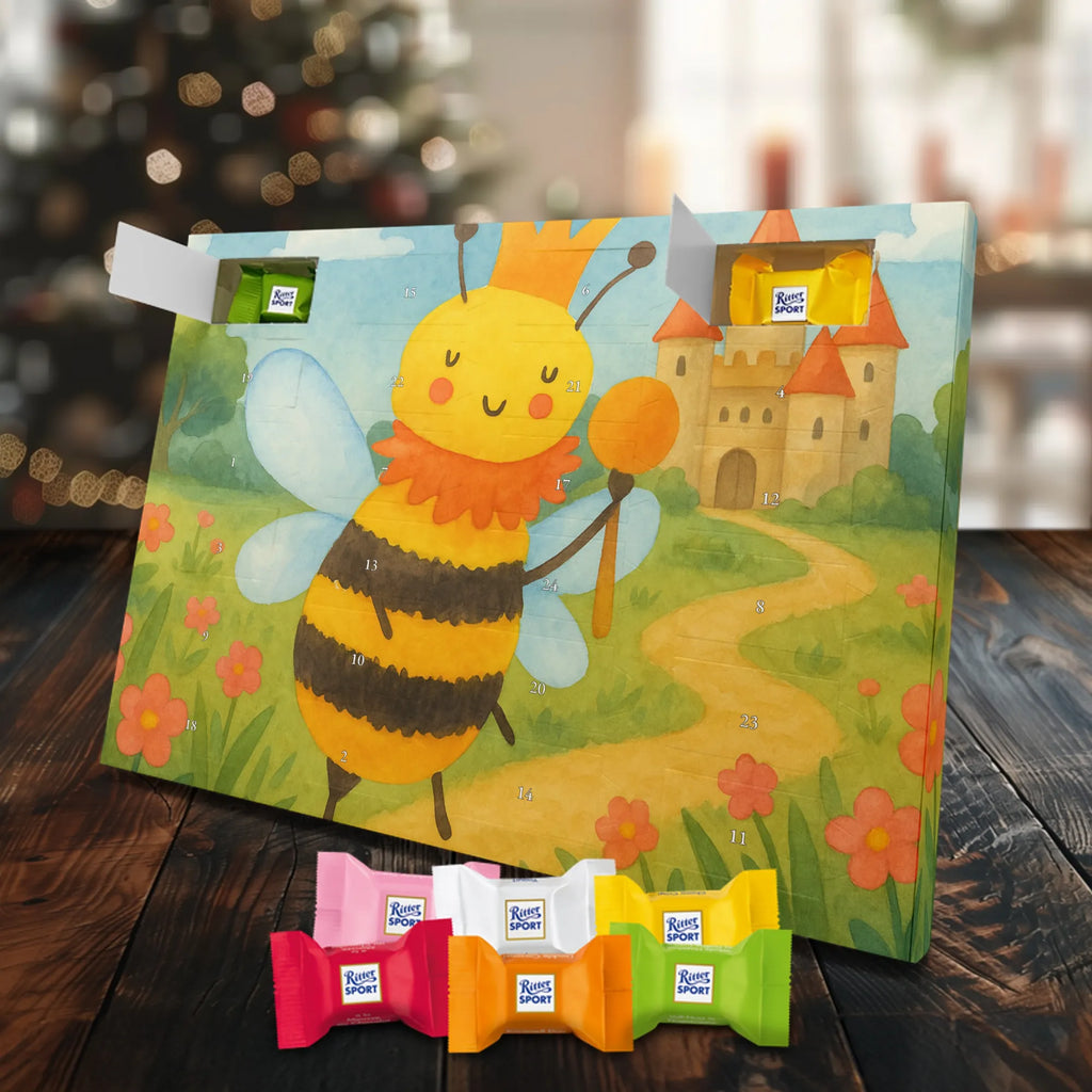 Chocolate advent calendar bee king Design wasp, bumblebee