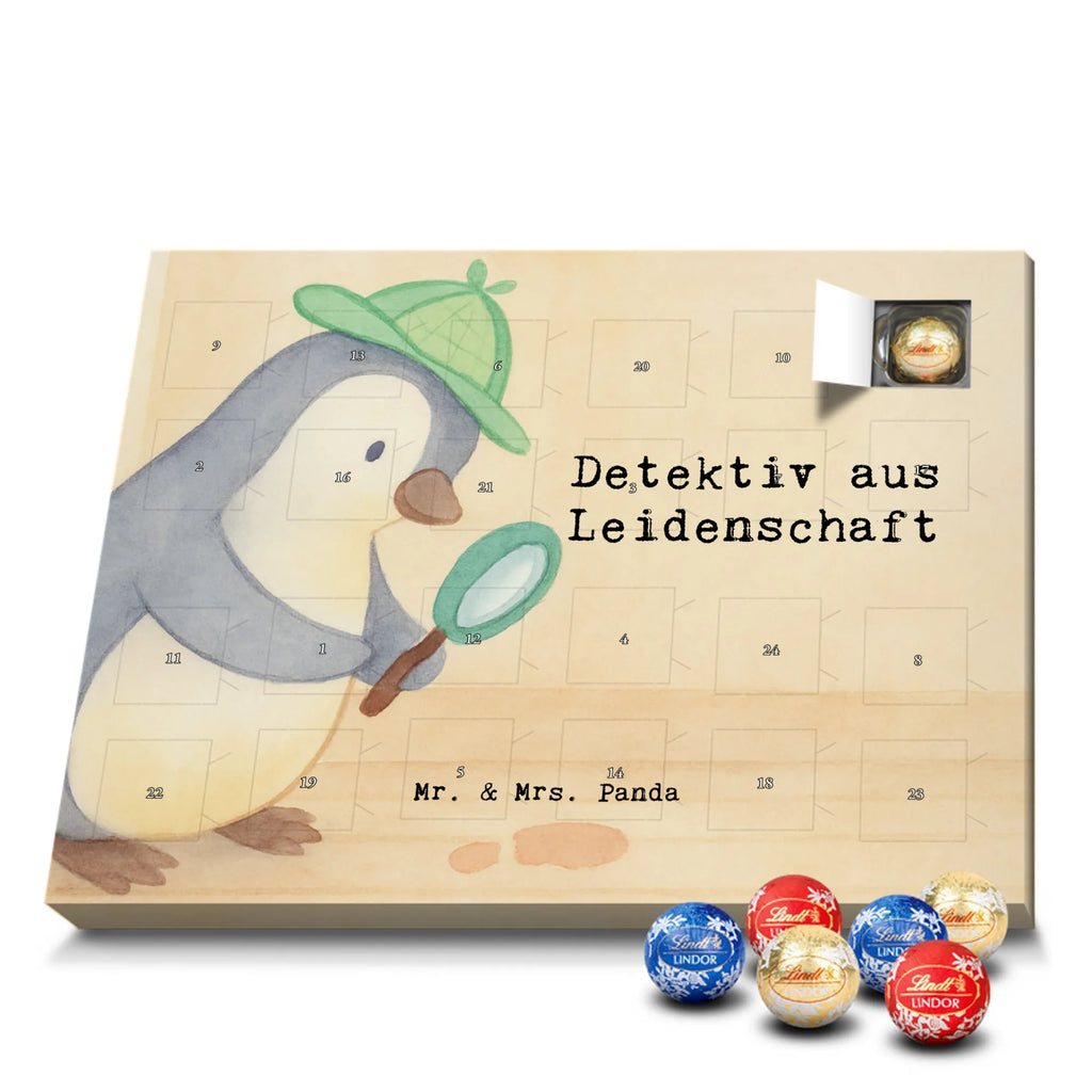 Chocolate advent calendar Detective passion Design gift, promotion, anniversary, retirement, sayings, job start, gift idea, best, farewell gift, profession, passing exam