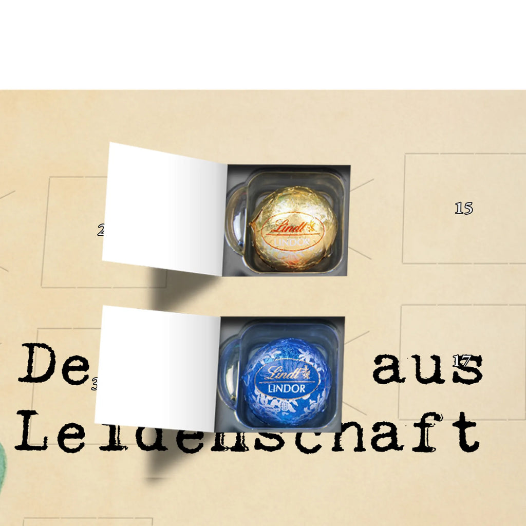 Chocolate advent calendar Detective passion Design gift, promotion, anniversary, retirement, sayings, job start, gift idea, best, farewell gift, profession, passing exam