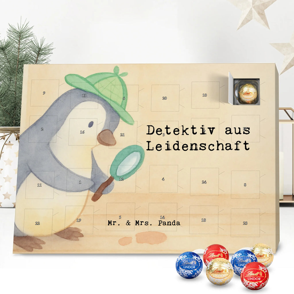 Chocolate advent calendar Detective passion Design gift, promotion, anniversary, retirement, sayings, job start, gift idea, best, farewell gift, profession, passing exam