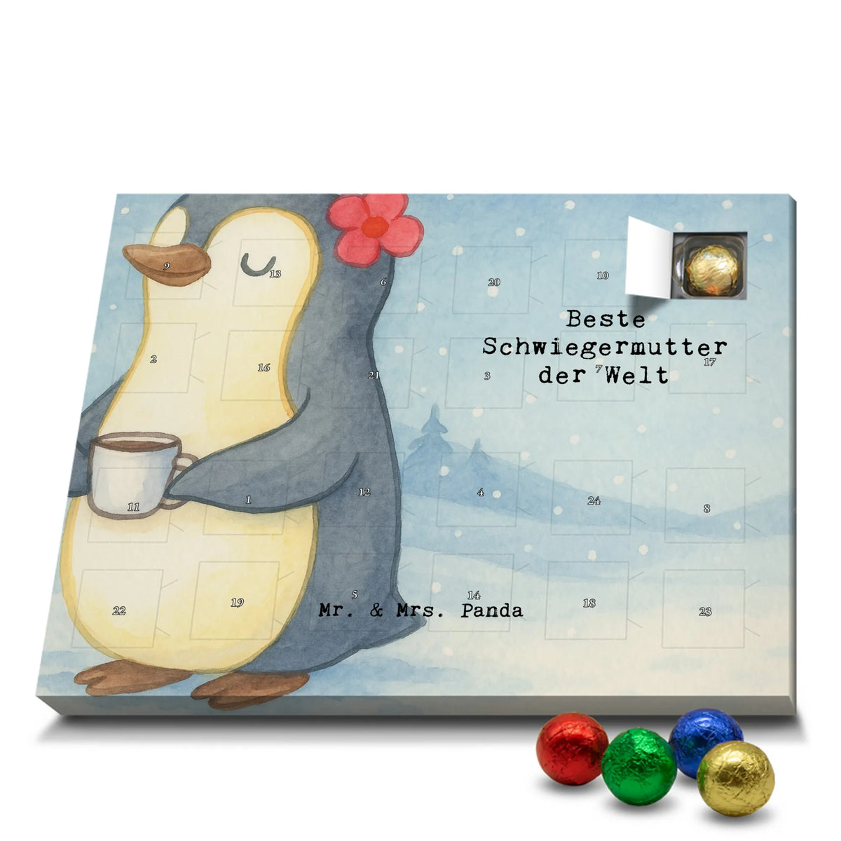 Schoko Adventskalender Pinguin Beste Schwiegermutter der Welt Design schokokalender, weihnachtskalender schoko, schokoladen kalender, adventskalender süßigkeiten, kalender weihnachten, Schoko-Adventskalender, kalender schokolade, Weihnachten Adventskalender, Weihnachts Kalender, Schoko Adventskalender, schokolade adventskalender, Adventskalender Schokolade, Schokoladen Adventskalender, adventskalender pralinen, Schokoladen-Adventskalender, süßigkeiten adventskalender, pralinen adventskalender, Weihnachtskalender Schokolade, schokoladenkalender, schoko kalender, schoko weihnachtskalender, süßigkeiten kalender, Schokoladen-Weihnachtskalender, adventskalender schoko, Adventskalender, für, Mitbringsel, Freude machen, Bedanken, Schenken, Geburtstag, Geburtstagsgeschenk, Dankeschön, Geschenkidee, Danke, Geschenk, Geschenktipp, Schwiegermama, Schwiegereltern, Mama, Mutter Des Ehepartners, Angeheiratet, Schwiegermutter, Mutter