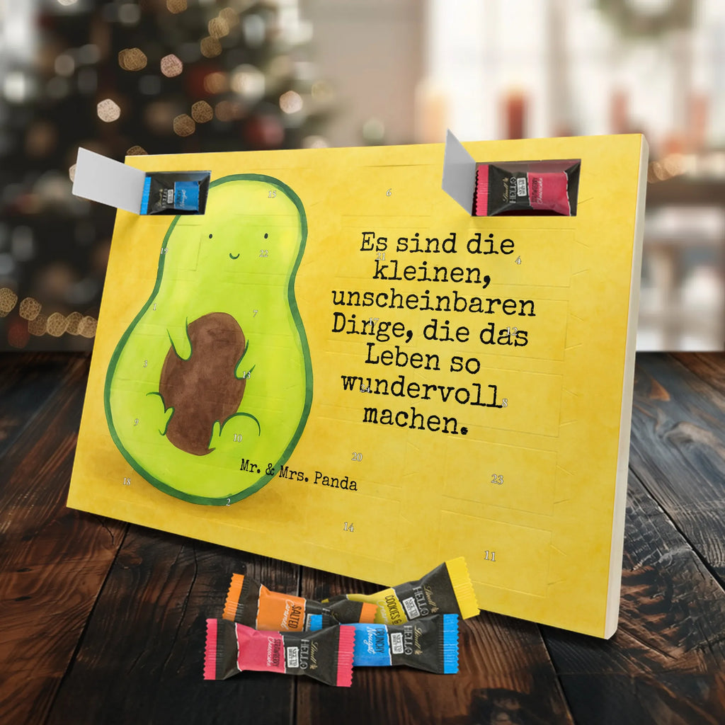 Chocolate advent calendar avocado core Design vegetables, saying life, avocado seed, seed, plant