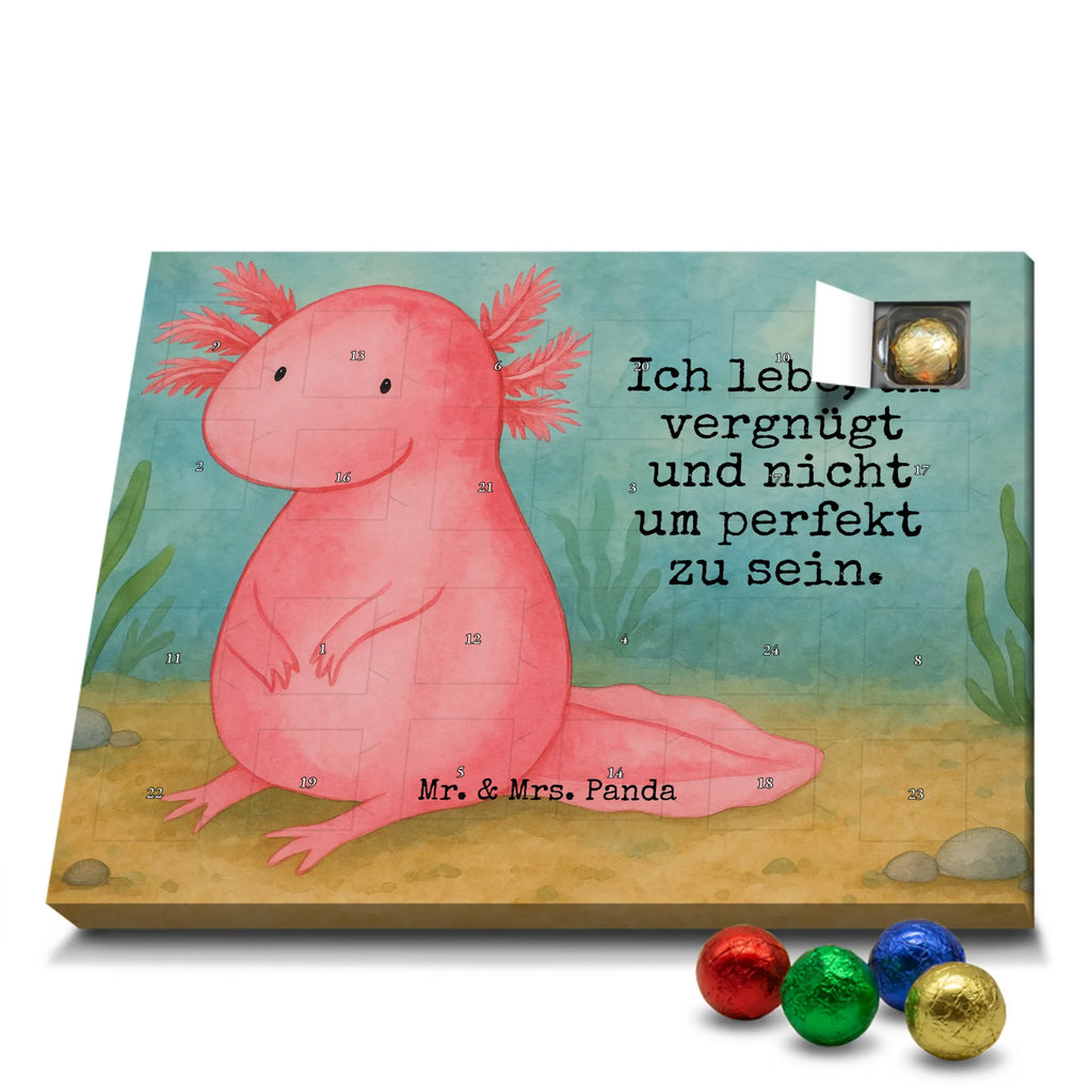 Chocolate advent calendar axolotl zero Design Axelotl, marine animals, Mexican walking fish, salamander, wisdom, worldly wisdom, contented, cheerful, lifestyle, girlfriend