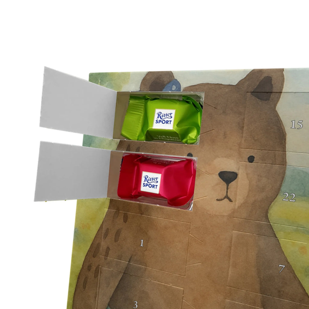 Chocolate advent calendar bear Girlfriend Design teddy bear, cuddly toy, bear girlfriend best friend love proof of love loves buddy buddy