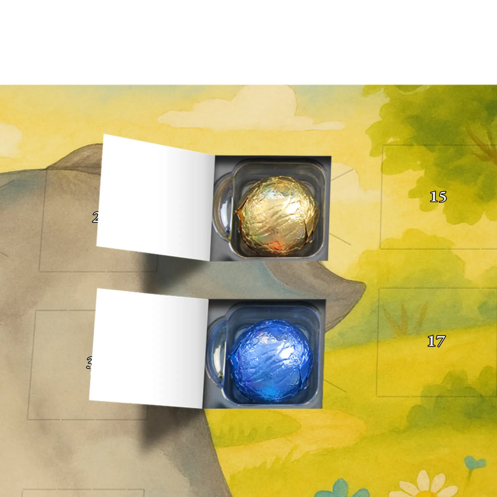 Chocolate advent calendar elephant bee Design card, gift ideas, gifts, small animals, cute, cute animal motives, hand drawn, funny sayings, good mood, special gifts, animal lover, anniversary, wedding gift, proof of love, marriage proposal, love saying, elephant, love gift