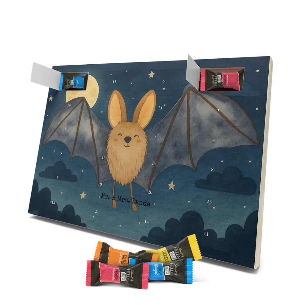 Chocolate advent calendar bat wing Design card, gift ideas, gifts, small animals, cute, cute animal motives, hand drawn, funny sayings, good mood, special gifts, animal lover