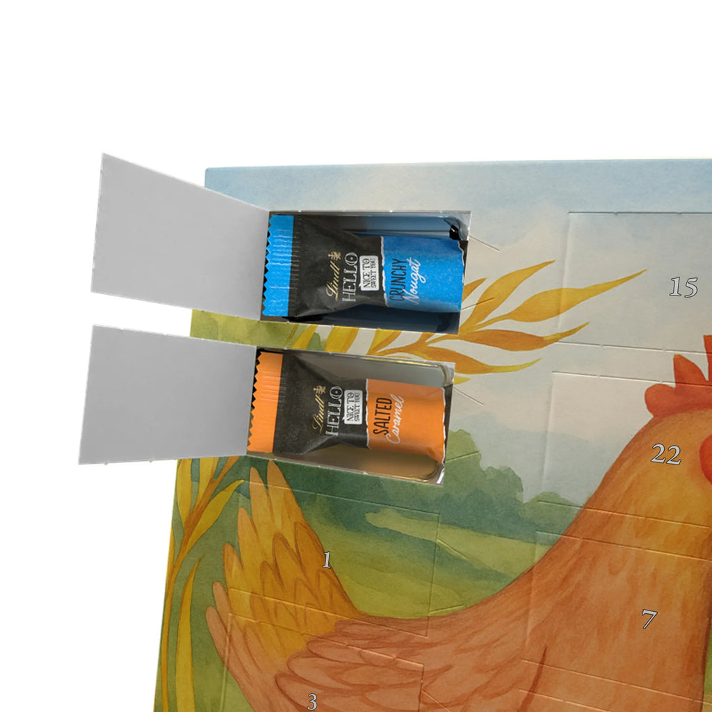 Chocolate advent calendar Chicken Proud Design farm, farm animals, animals, birth, pregnancy, cock, hen, yard, saying, magic, eggs, country life, chicken