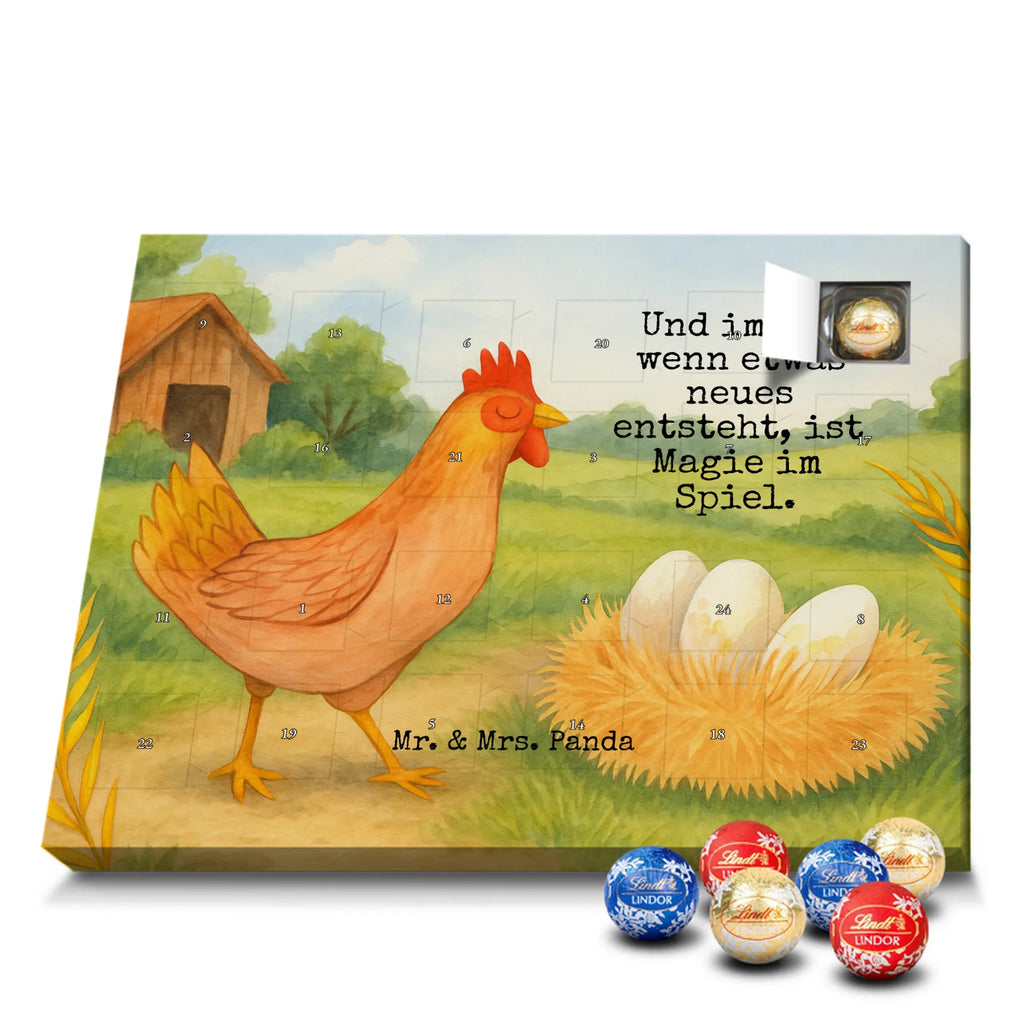 Chocolate advent calendar Chicken Proud Design farm, farm animals, animals, birth, pregnancy, cock, hen, yard, saying, magic, eggs, country life, chicken