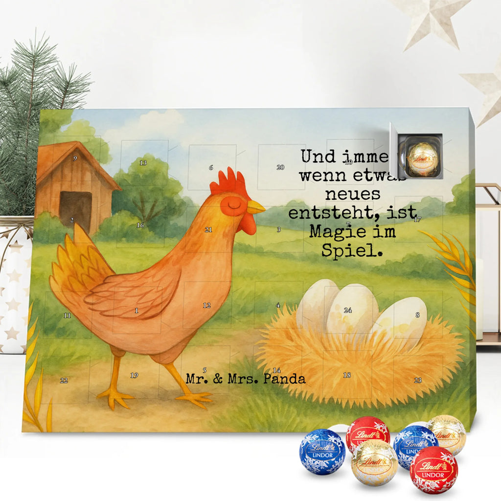 Chocolate advent calendar Chicken Proud Design farm, farm animals, animals, birth, pregnancy, cock, hen, yard, saying, magic, eggs, country life, chicken