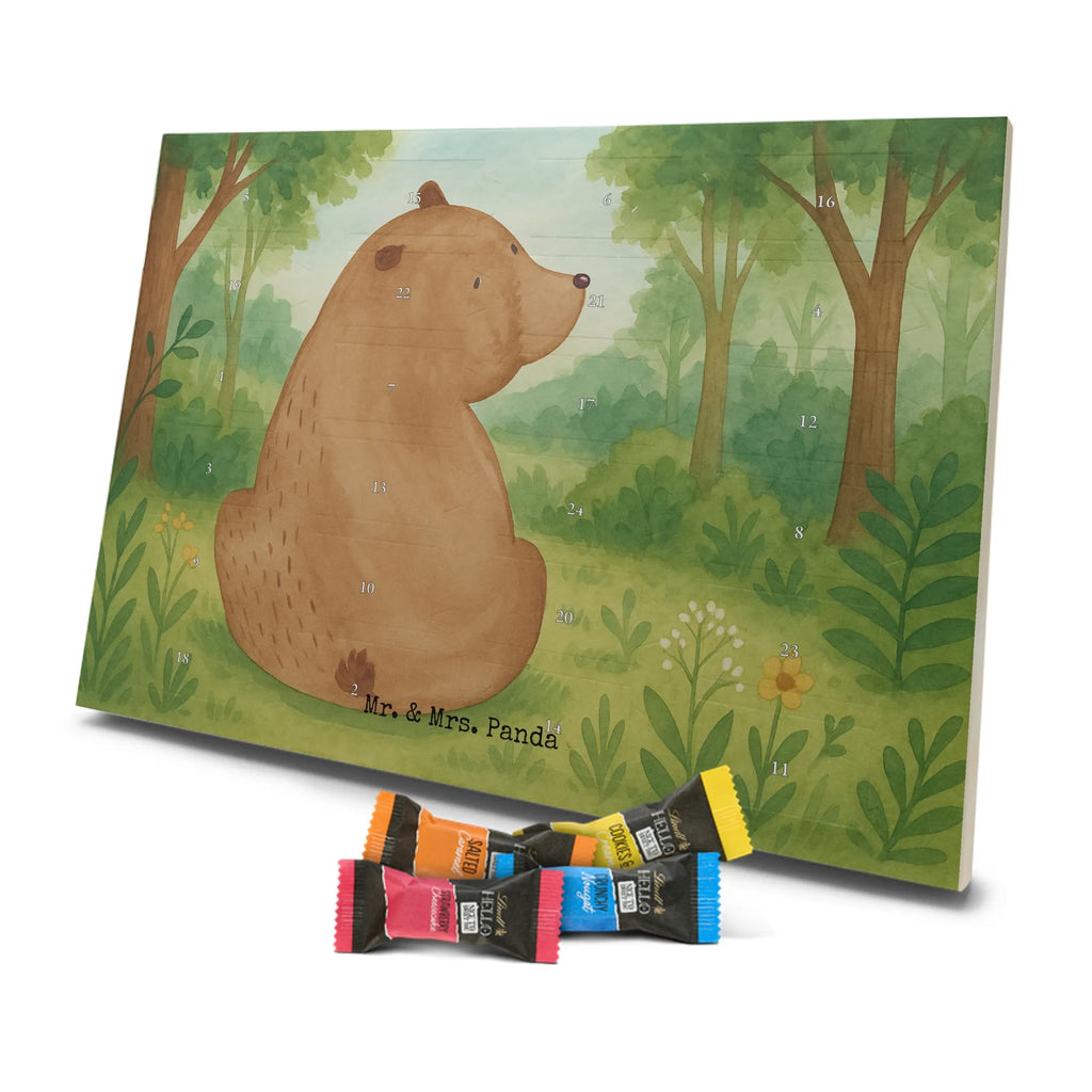 Chocolate advent calendar bear shoulder look Design teddy bear, cuddly toy, world view, wisdom, bears, self-esteem, bear love
