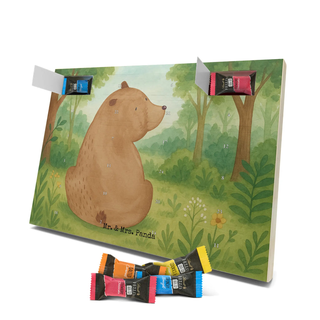 Chocolate advent calendar bear shoulder look Design teddy bear, cuddly toy, world view, wisdom, bears, self-esteem, bear love