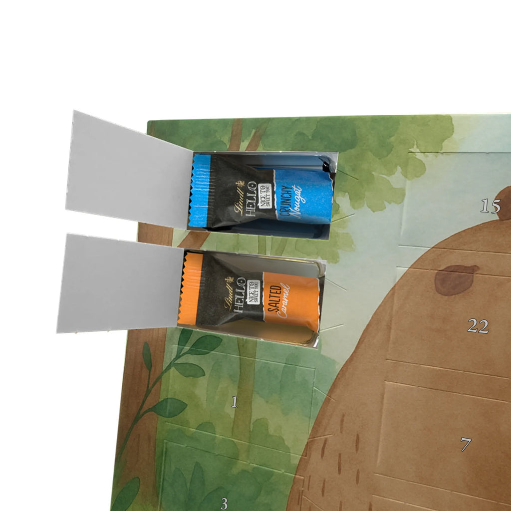 Chocolate advent calendar bear shoulder look Design teddy bear, cuddly toy, world view, wisdom, bears, self-esteem, bear love