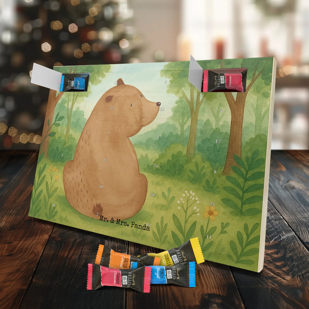 Chocolate advent calendar bear shoulder look Design teddy bear, cuddly toy, world view, wisdom, bears, self-esteem, bear love