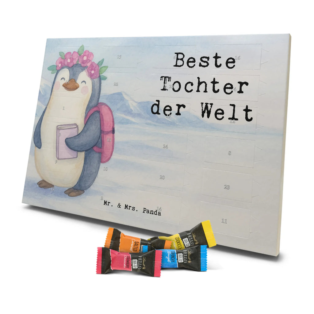 Chocolate advent calendar penguin best daughter in the world Design thank you, birthday, gift idea, birthday present, gift tip, make you happy, giving, for, gift, birth, mother, daughters, children, little daughter, little one, child, father, reward, daughter