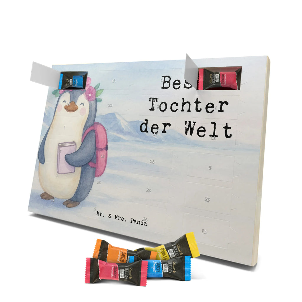 Chocolate advent calendar penguin best daughter in the world Design thank you, birthday, gift idea, birthday present, gift tip, make you happy, giving, for, gift, birth, mother, daughters, children, little daughter, little one, child, father, reward, daughter