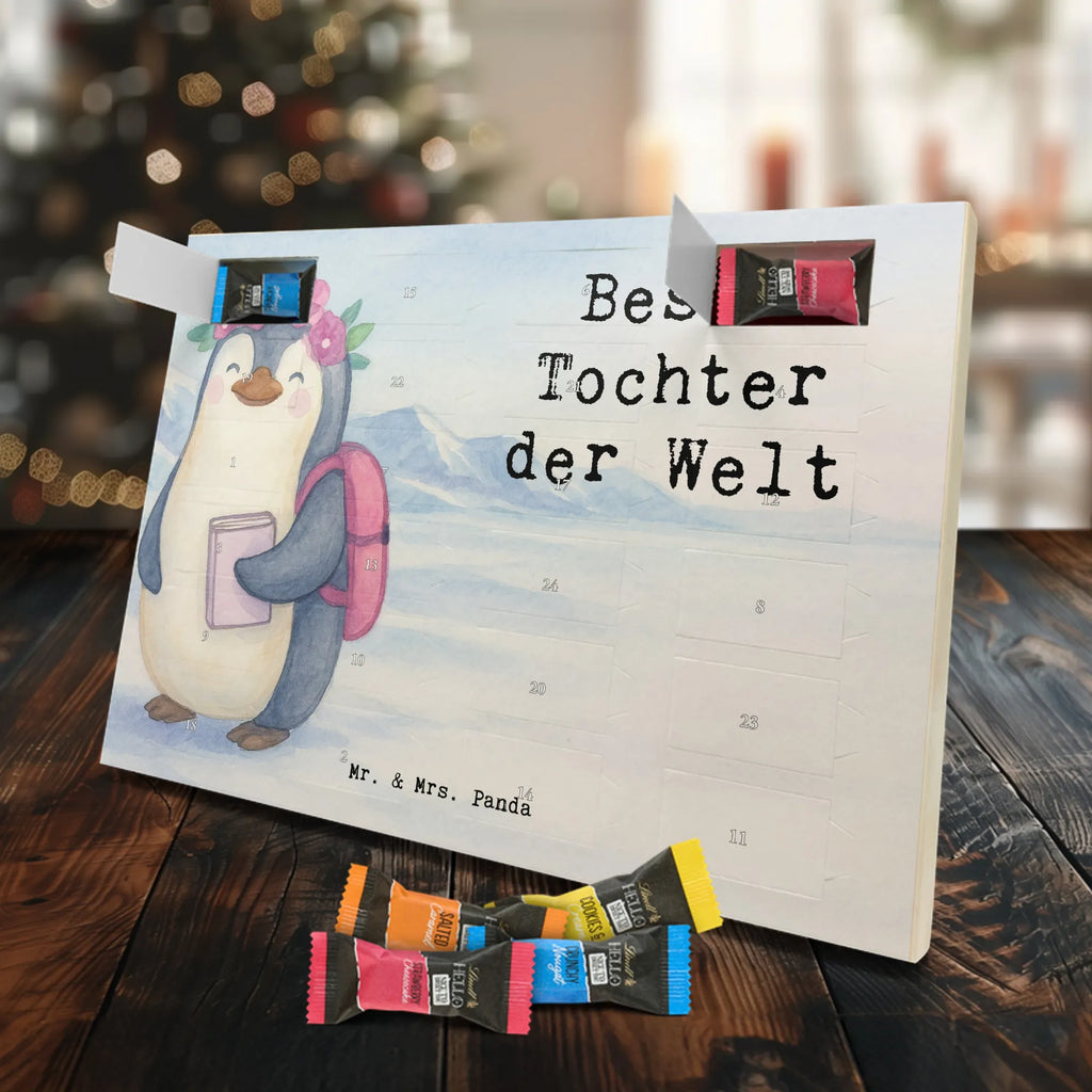 Chocolate advent calendar penguin best daughter in the world Design thank you, birthday, gift idea, birthday present, gift tip, make you happy, giving, for, gift, birth, mother, daughters, children, little daughter, little one, child, father, reward, daughter