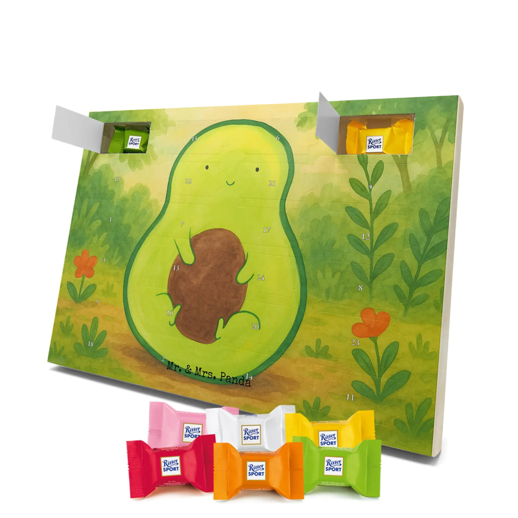 Chocolate advent calendar avocado core Design vegetables, saying life, avocado seed, seed, plant