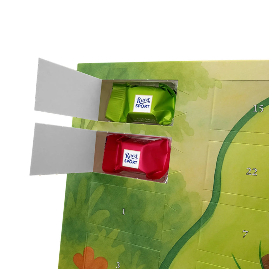 Chocolate advent calendar avocado core Design vegetables, saying life, avocado seed, seed, plant