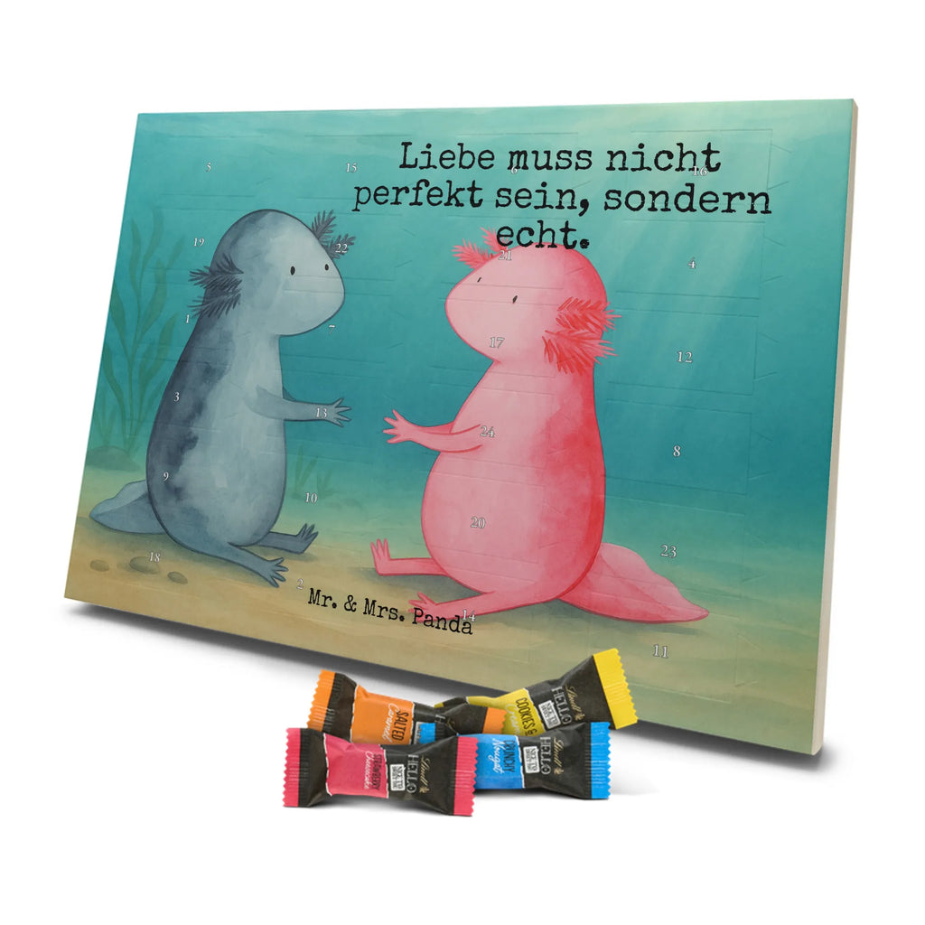 Chocolate advent calendar axolotl Love Design Axelotl, marine animals, Mexican walking fish, salamander, friend, great love, tail, anniversary, proof of love, fiancé, valentine's day, amphibian, husband