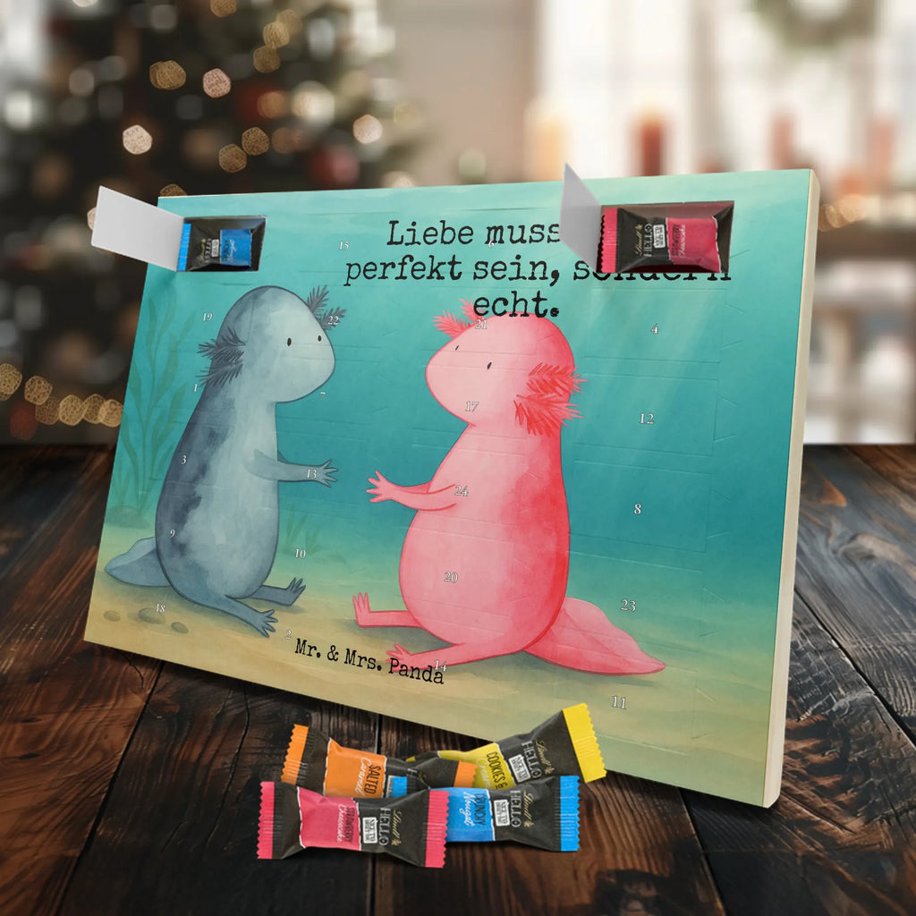 Chocolate advent calendar axolotl Love Design Axelotl, marine animals, Mexican walking fish, salamander, friend, great love, tail, anniversary, proof of love, fiancé, valentine's day, amphibian, husband