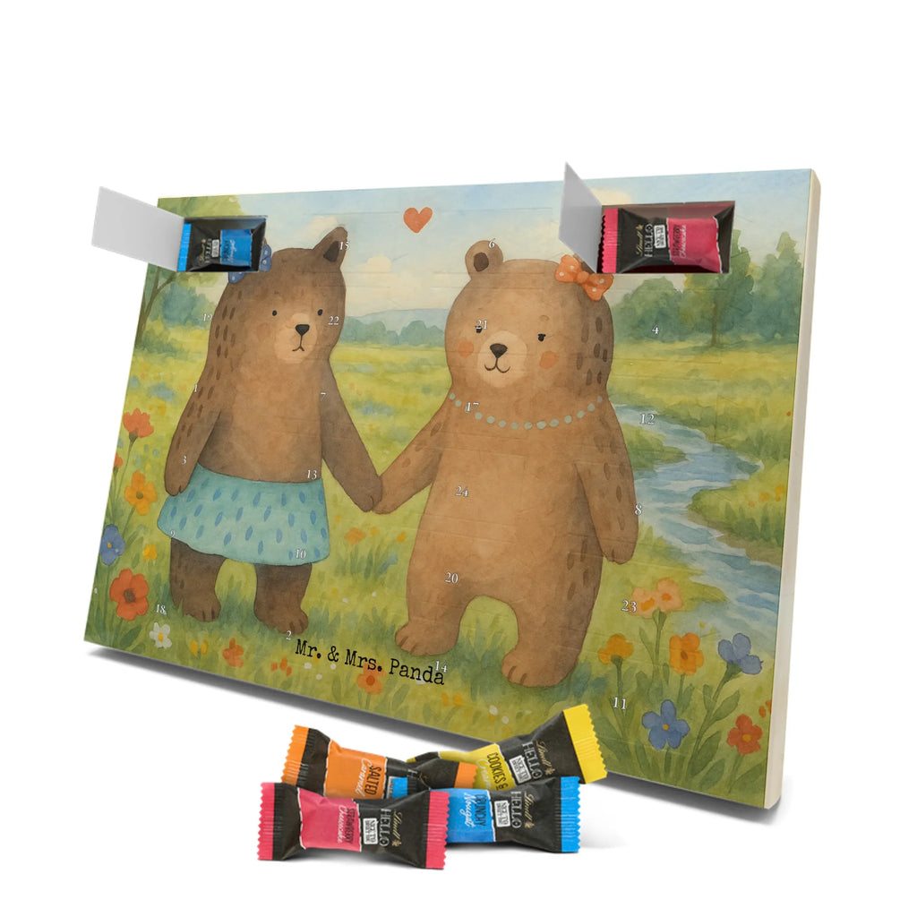 Chocolate advent calendar bear Girlfriend Design teddy bear, cuddly toy, bear girlfriend best friend love proof of love loves buddy buddy