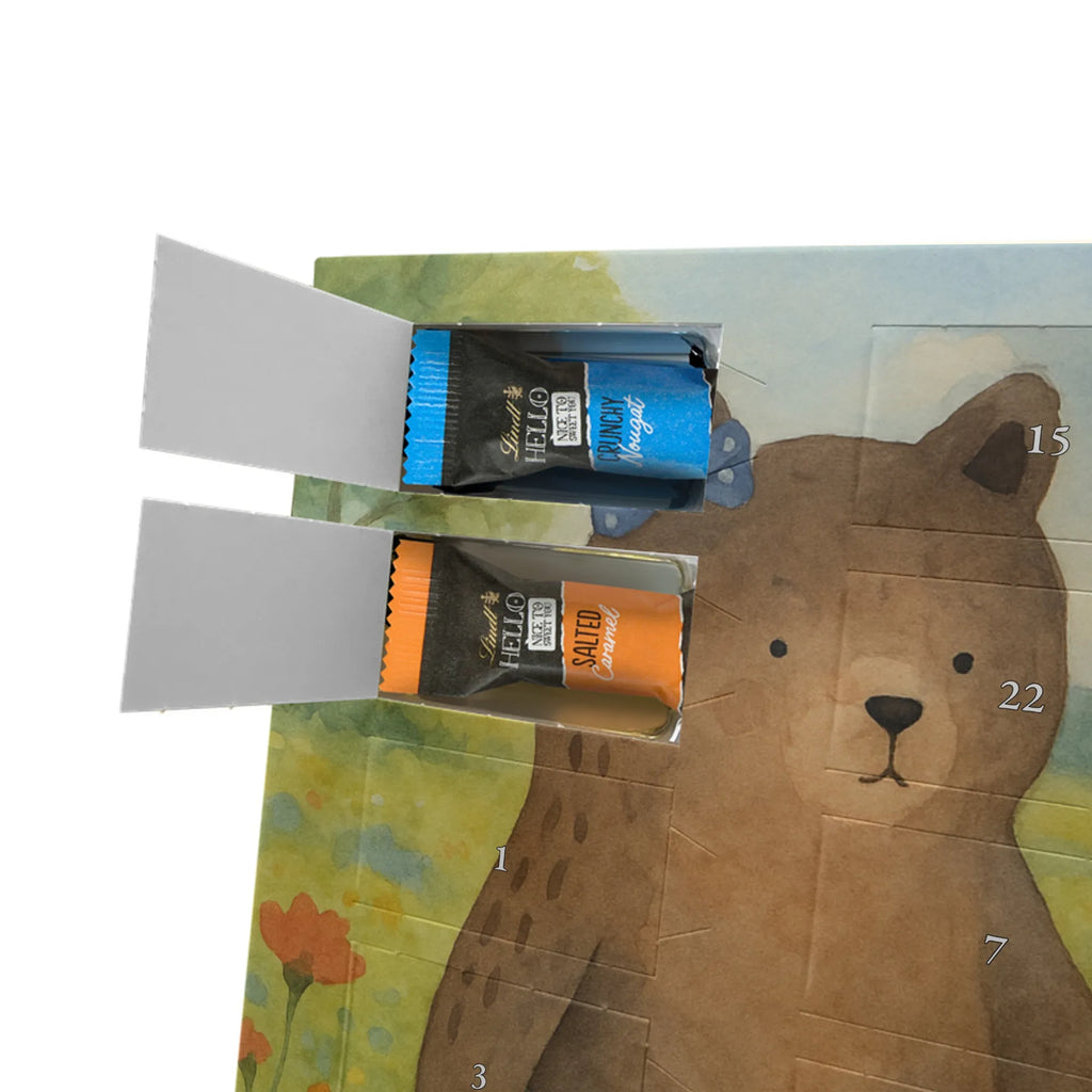 Chocolate advent calendar bear Girlfriend Design teddy bear, cuddly toy, bear girlfriend best friend love proof of love loves buddy buddy