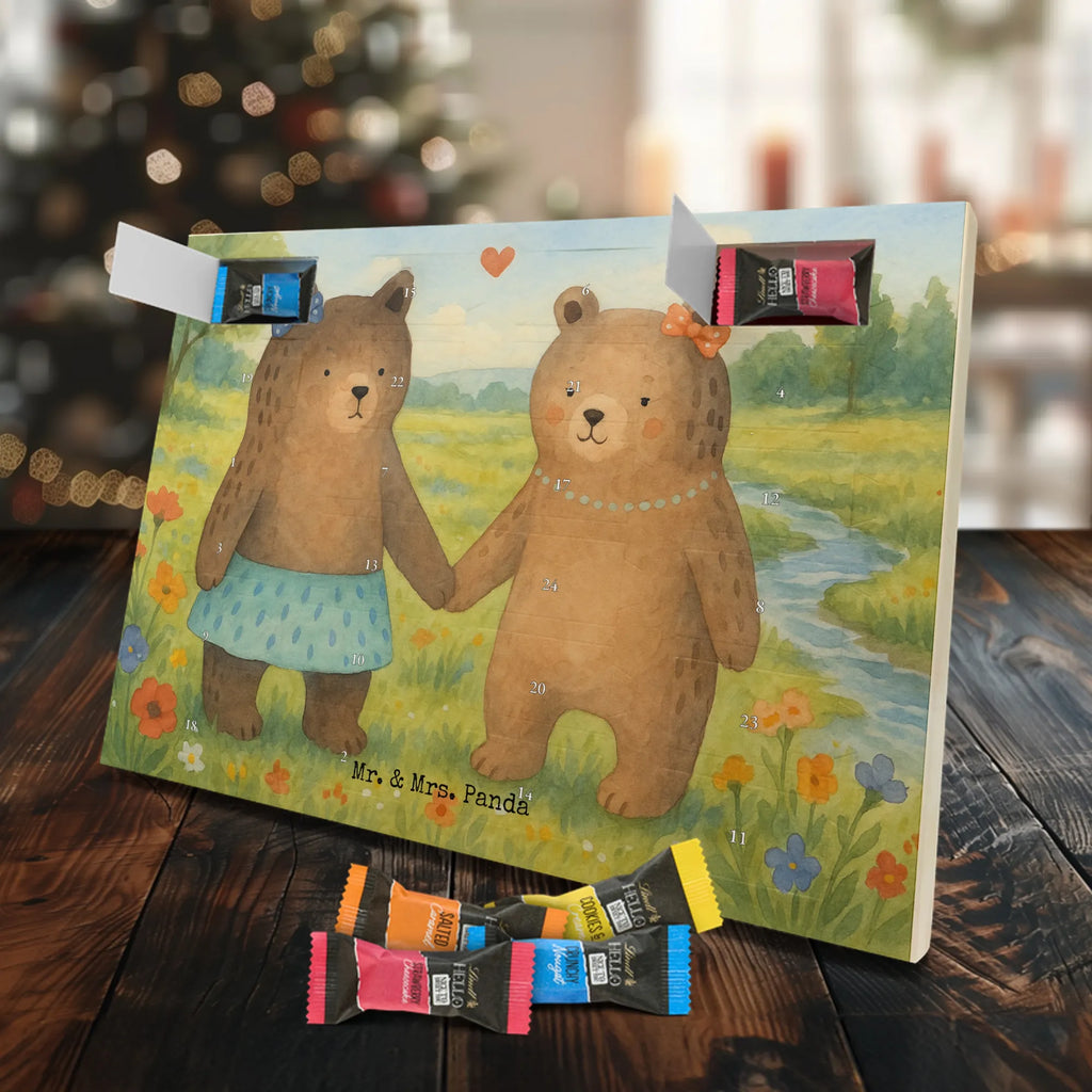 Chocolate advent calendar bear Girlfriend Design teddy bear, cuddly toy, bear girlfriend best friend love proof of love loves buddy buddy