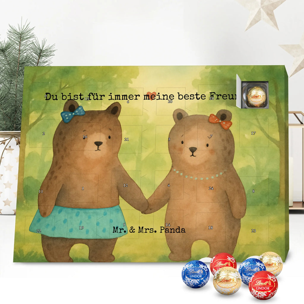 Chocolate advent calendar bear Girlfriend Design teddy bear, cuddly toy, bear girlfriend best friend love proof of love loves buddy buddy