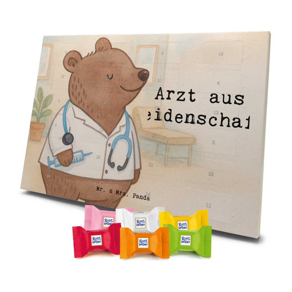 Chocolate advent calendar Doctor Passion Design gift, promotion, anniversary, retirement, sayings, job start, gift idea, best, farewell gift, profession, passing exam