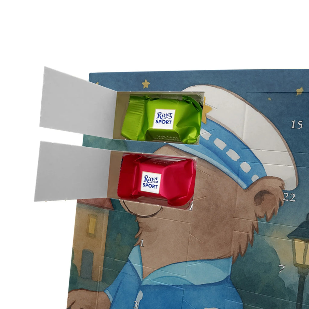 Chocolate advent calendar policeman Passion Design gift, promotion, anniversary, retirement, sayings, job start, gift idea, best, farewell gift, profession, passing exam