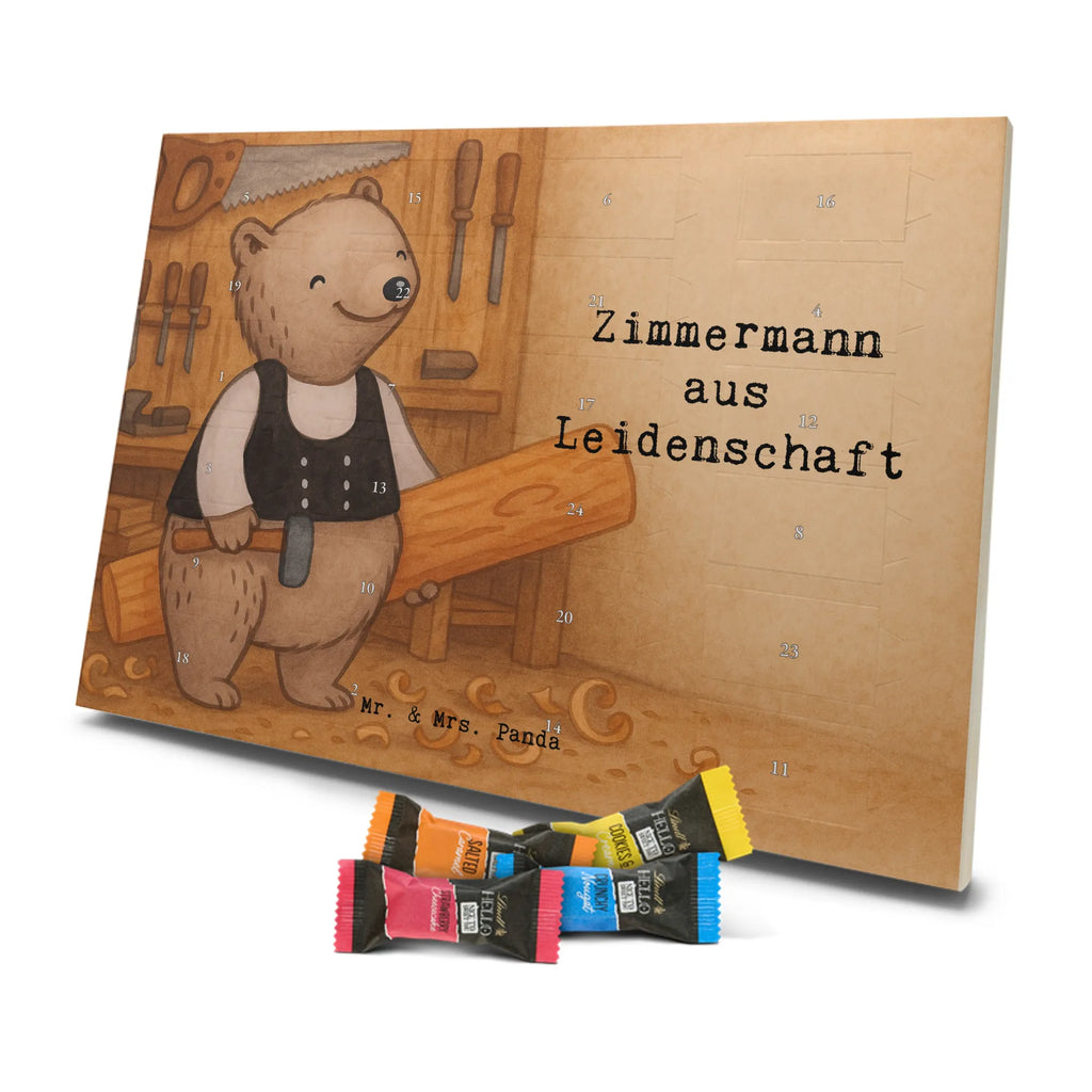 Chocolate advent calendar Carpenter Passion Design gift, promotion, anniversary, retirement, sayings, job start, gift idea, best, farewell gift, profession, passing exam