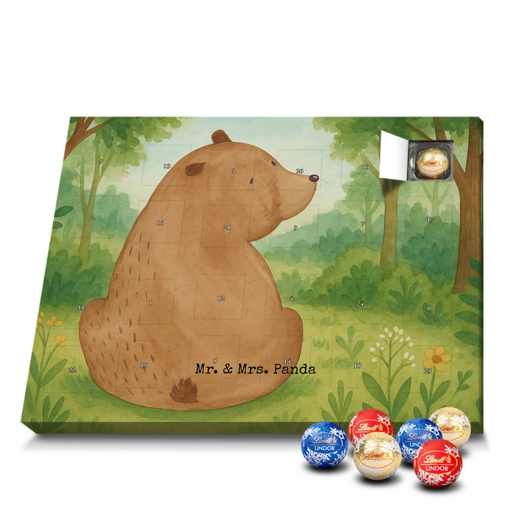 Chocolate advent calendar bear shoulder look Design teddy bear, cuddly toy, world view, wisdom, bears, self-esteem, bear love