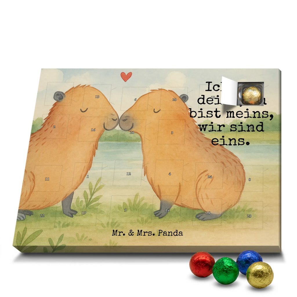 Chocolate advent calendar Capybara love Design gift ideas, gifts, card, animal lover, special gifts, good mood, funny sayings, hand drawn, cute animal motives, cute, small animals