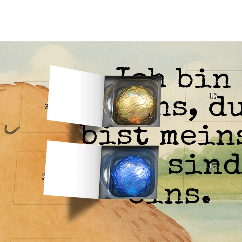 Chocolate advent calendar Capybara love Design gift ideas, gifts, card, animal lover, special gifts, good mood, funny sayings, hand drawn, cute animal motives, cute, small animals